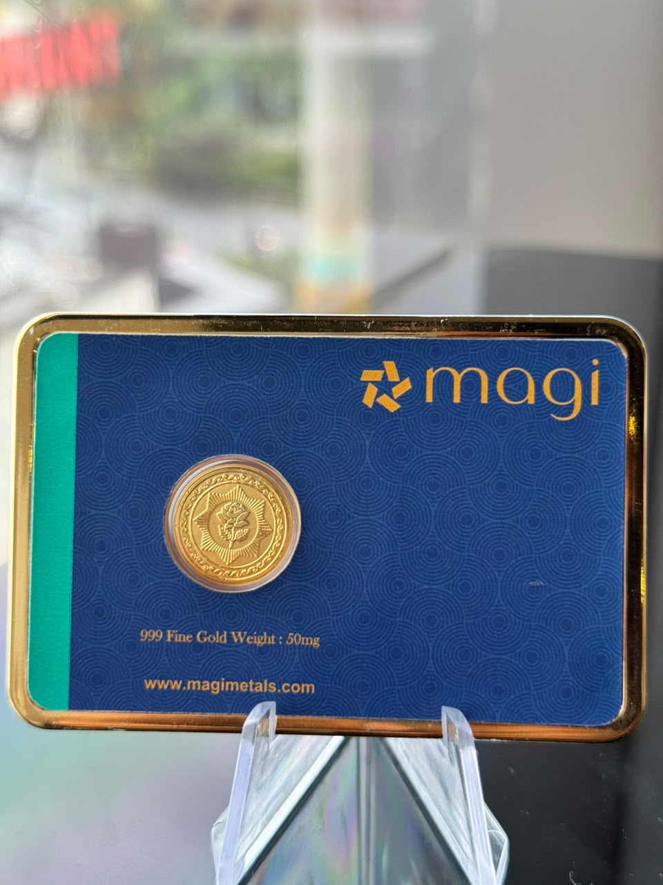 Magi Light Weight 50mg Pure Gold Rose Design