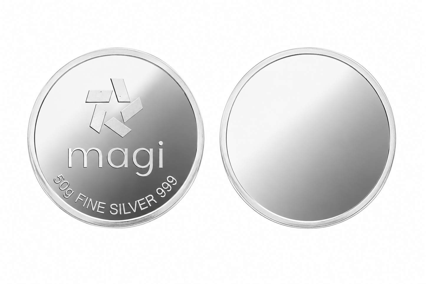 Magi 999 Silver Blank 50g coin