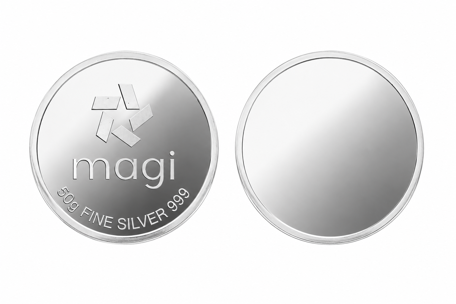 Magi 999 Silver Blank 50g coin