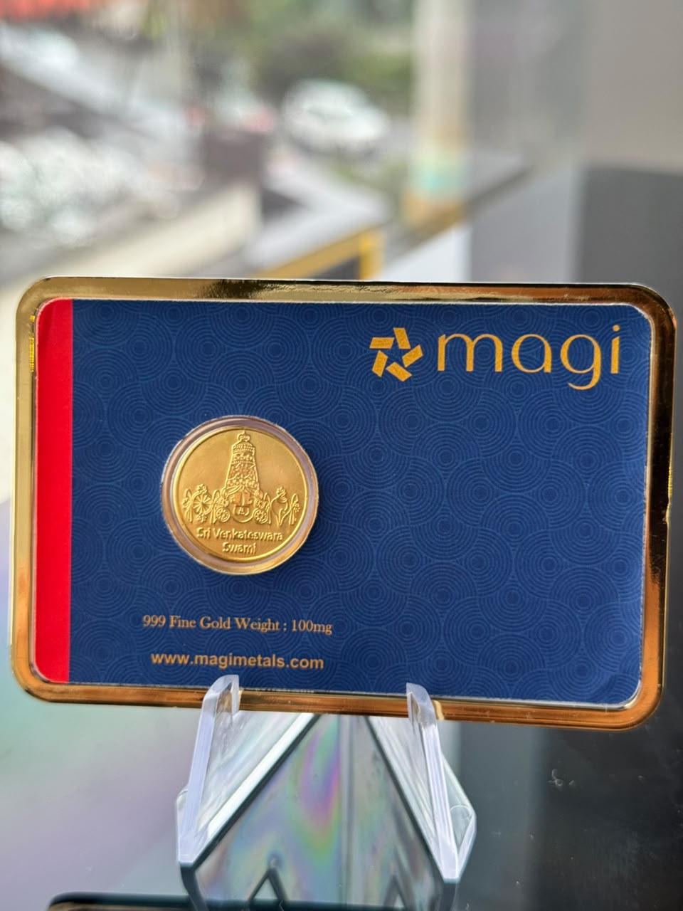 Magi Light Weight 100mg Pure Gold Tirupati Balaji