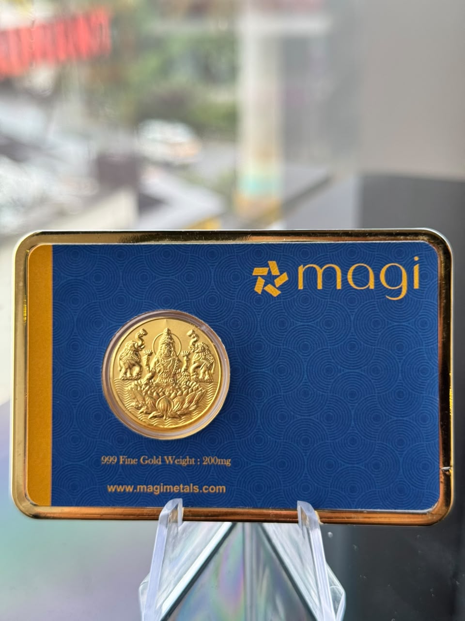 Magi Light Weight 200mg Pure Gold Lakshmi Design